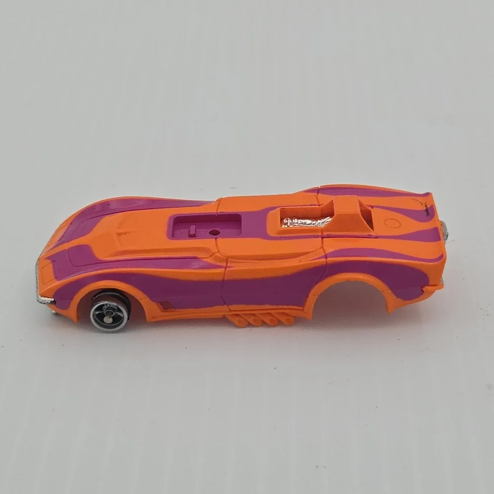 Vintage Aurora AFX Orange/Purple Chevy Corvette Funny Car HO Slot Car 100-6671